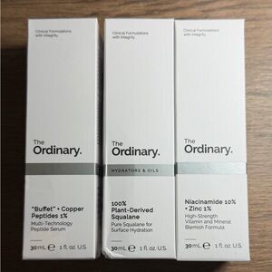 🆕 3 x SKINCARE SET OF THE ORDINARY FACE SERUM SET